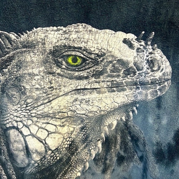 Key Largo Gildan Tee Shirt with Iguana graphics blue grey green white small - Picture 10 of 10